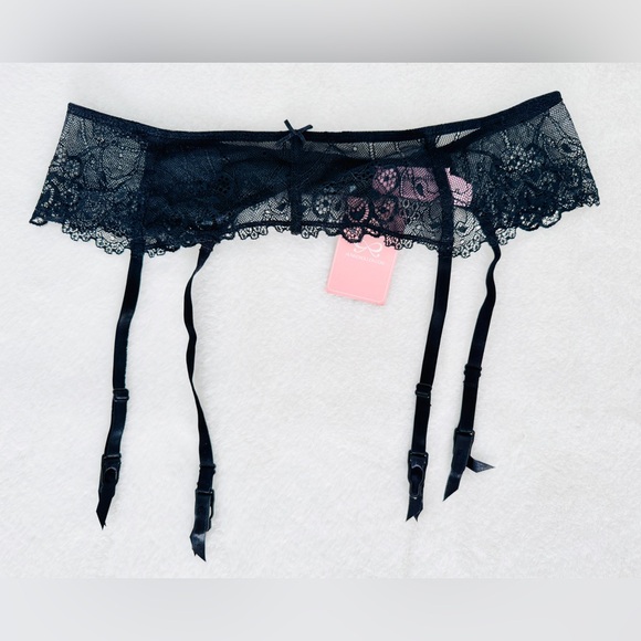 Hunkemöller Black Lace Garter Belt, Size XL - NWT - Picture 3 of 7